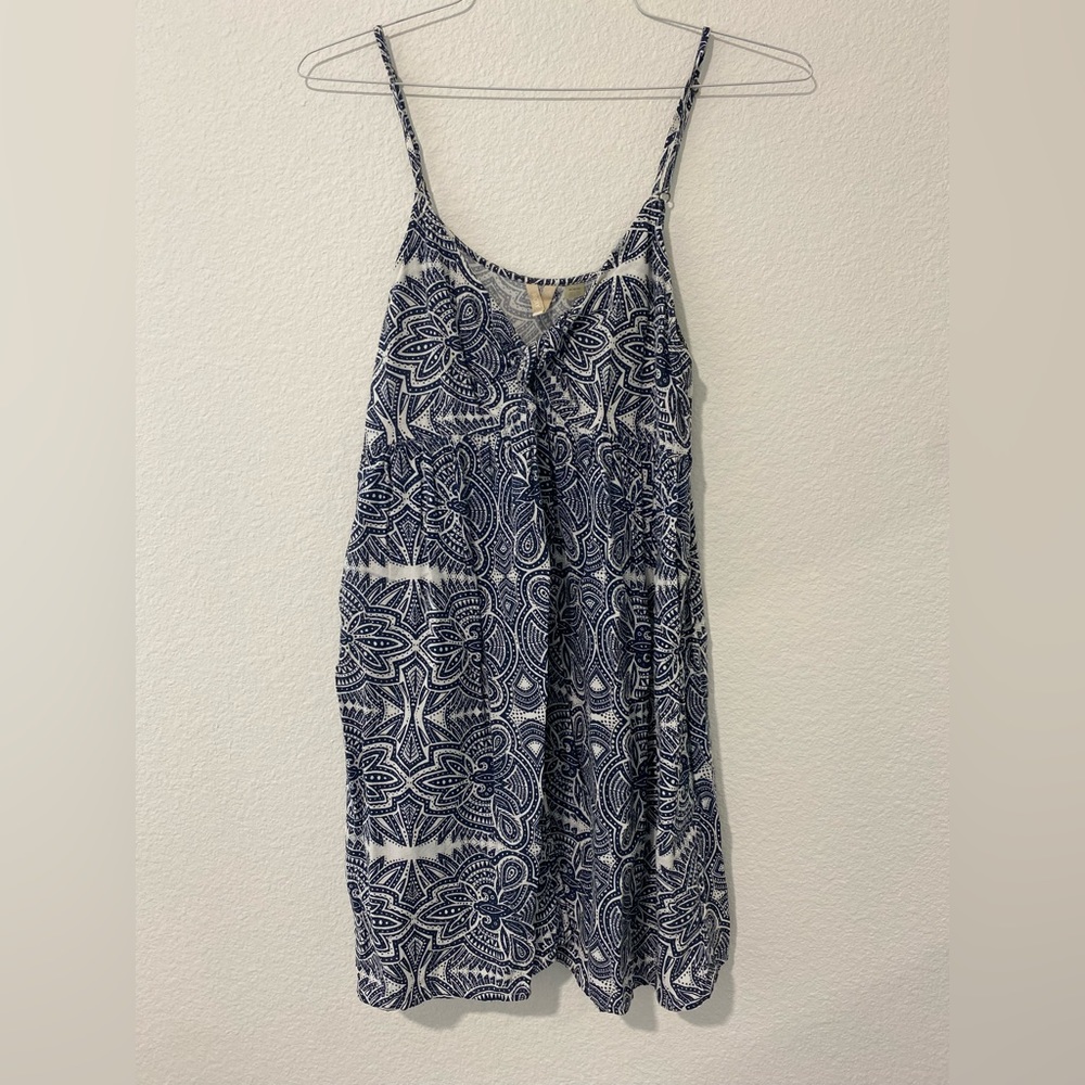 Roxy Navy Front Tied Dress